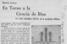 En torno a la ciencia de Dios En torno a la ciencia de Dios
