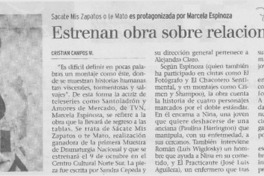 Estrenan obra sobre relaciones salvajes Estrenan obra sobre relaciones salvajes