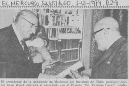 Academia de Medicina entregó el Premio "Dr. Enrique Laval".