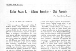 C. Rozas L., Alfonso Escudero, Olga Acevedo C. Rozas L., Alfonso Escudero, Olga Acevedo