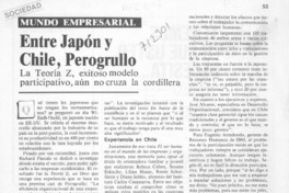 Entre Japón y Chile, perogrullo. Entre Japón y Chile, perogrullo.