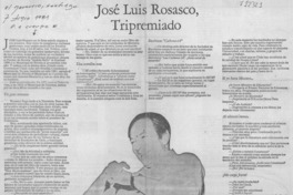 José Luis Rosasco, tripremiado (entrevista) José Luis Rosasco, tripremiado (entrevista)