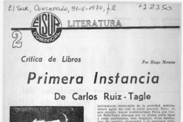 Primera instancia Primera instancia
