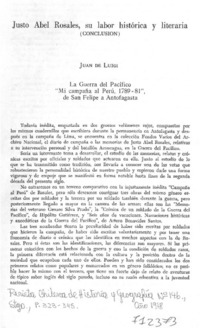 Justo Abel Rosales, su labor histórica y literaria Justo Abel Rosales, su labor histórica y literaria