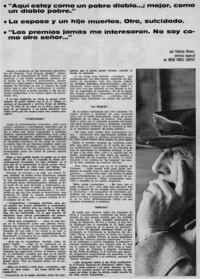 Aquí estoy como un pobre diablo --, mejor, como un diablo pobre"