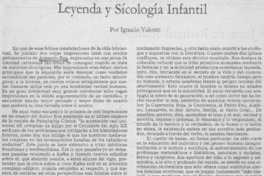 Leyenda y sicología infantil Leyenda y sicología infantil