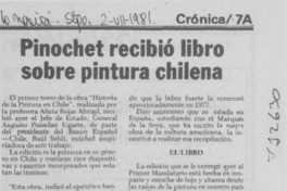 Pinochet recibió libro sobre pintura chilena. Pinochet recibió libro sobre pintura chilena.