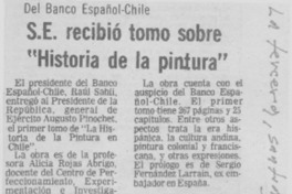 S.E. recibió tomo sobre "Historia de la pintura". S.E. recibió tomo sobre "Historia de la pintura".