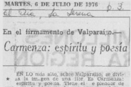 Carmenza, espíritu y poesía Carmenza, espíritu y poesía