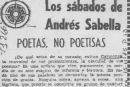 Poetas, no poetisas
