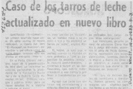 Caso de los tarros de leche actualizado en nuevo libro. Caso de los tarros de leche actualizado en nuevo libro.