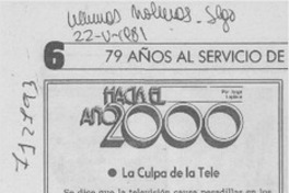 La culpa de la tele