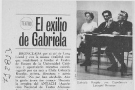 El exilio de Gabriela El exilio de Gabriela