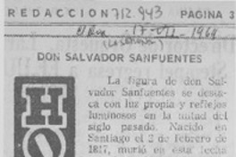 Don Salvador Sanfuentes. Don Salvador Sanfuentes.