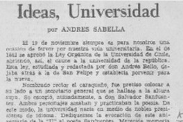 Ideas, universidad