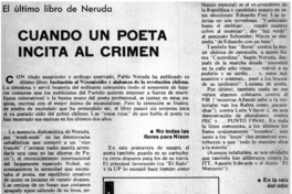 Cuando un poeta incita al crimen Cuando un poeta incita al crimen