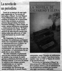 La novela de un periodista