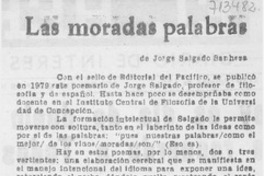 Las moradas palabras Las moradas palabras