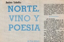 Norte, vino y poesía Norte, vino y poesía