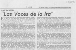 "Las voces de la ira" "Las voces de la ira"