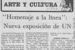 "Homenaje a la línea": nueva exposición de UN.