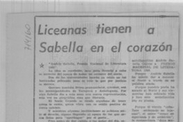 Liceanas tienen a Sabella en el corazón. Liceanas tienen a Sabella en el corazón.