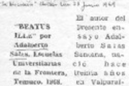 "Beatus Ille"