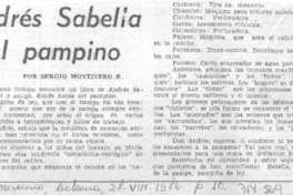 Andrés Sabella y el pampino