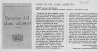 Sonetos del alma adentro Sonetos del alma adentro