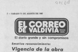 Vigencia de la obra de Fernando Santiván Vigencia de la obra de Fernando Santiván