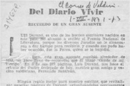 Recuerdo de un gran ausente Recuerdo de un gran ausente
