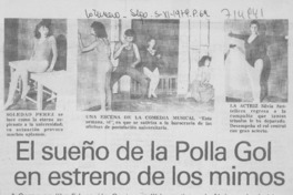 El seueño de la polla gol en estreno de los mimos. El seueño de la polla gol en estreno de los mimos.
