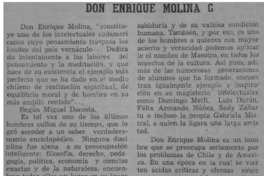 Don Enrique Molina G. Don Enrique Molina G.