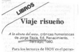 Viaje risueño. Viaje risueño.
