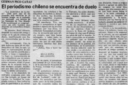 El periodismo chileno se encuentra de duelo El periodismo chileno se encuentra de duelo