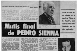 Mutis final de Pedro Sienna Mutis final de Pedro Sienna
