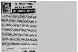 El strip tease de la política El strip tease de la política