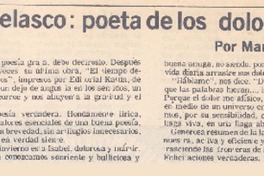 Isabel Velasco: poeta de los dolores Isabel Velasco: poeta de los dolores