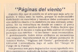 Páginas del viento" Páginas del viento"