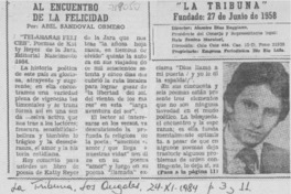 Al encuentro de la felicidad