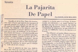 La pajarita de papel