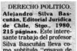Derecho político. Derecho político.