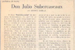 Don Julio Subercaseaux