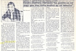 "La poesía es una niño que uno lleva dentro de su interior" (entrevista)