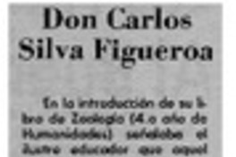 Don Carlos Silva Figueroa Don Carlos Silva Figueroa