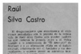 Raúl Silva Castro. Raúl Silva Castro.