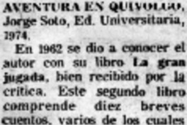Aventura en Quivolgo.
