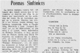 Poemas sinfónicos.