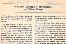 Trabajo, empresa y revolución. Trabajo, empresa y revolución.