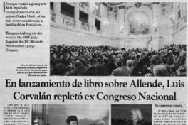 En lanzamiento de libro sobre Allende Luis Corvalán repletó ex Congreso Nacional. En lanzamiento de libro sobre Allende Luis Corvalán repletó ex Congreso Nacional.